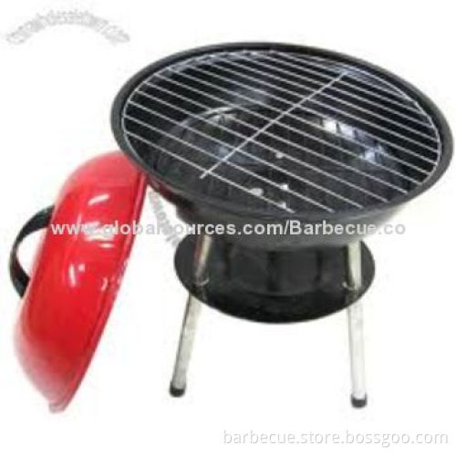 Apple-shaped Portable BBQ Grill, Made of Carbon Steel, 40cm Height, 0.5mm Baking Tray Thickness